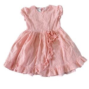 Bonnie Jean Toddler Girl Pink Eyelet Dress Size 3T